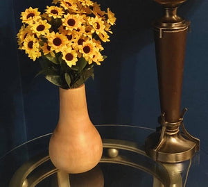 Mango Wood Bulb Vase